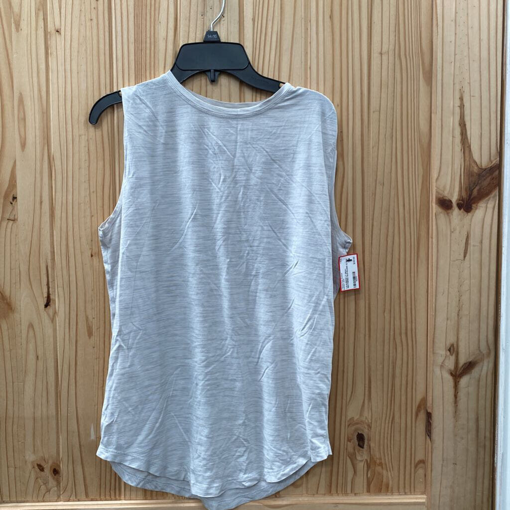 LULULEMON LT GRAY HEATHERED SLEVELESS 12
