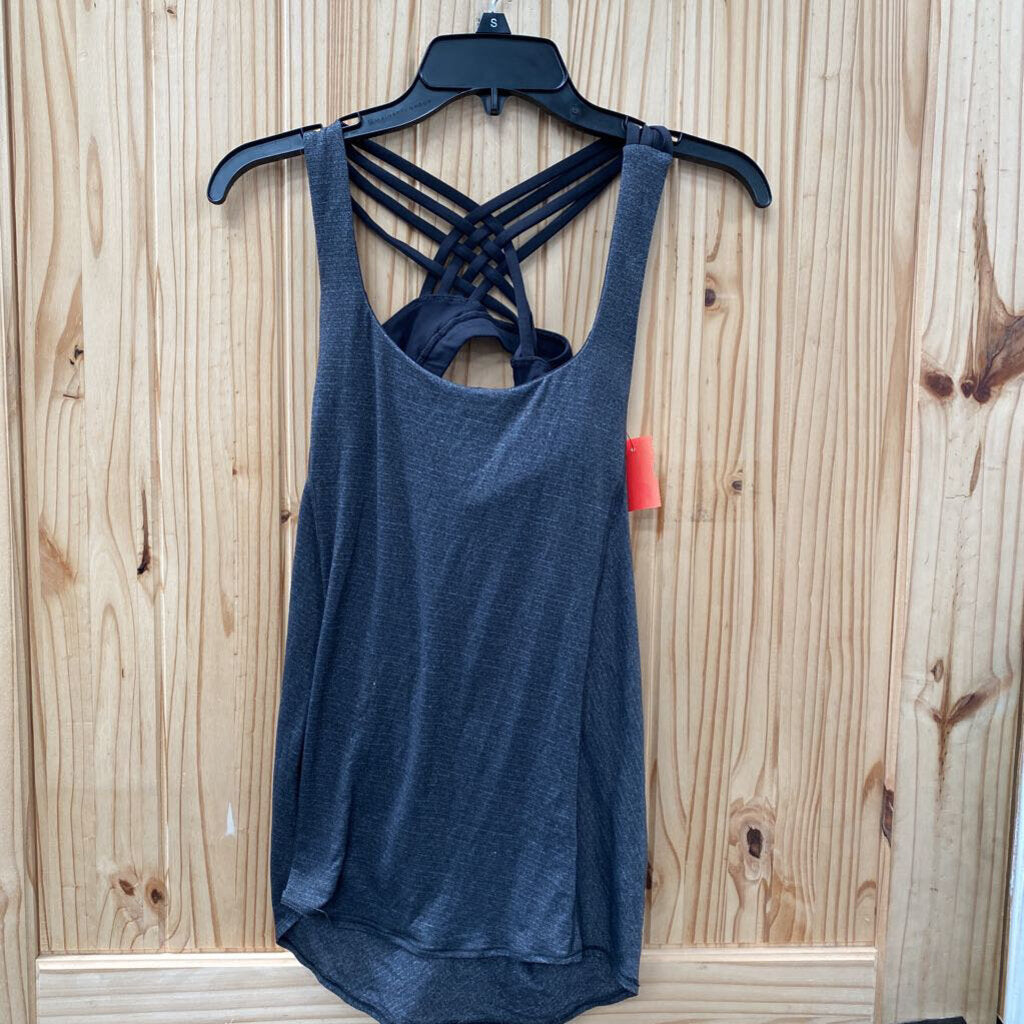 LULULEMON BLK/GRAY BRA/TANK 2