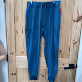 WOMENS MEDCOUTURE DK TEAL JOGGERS M