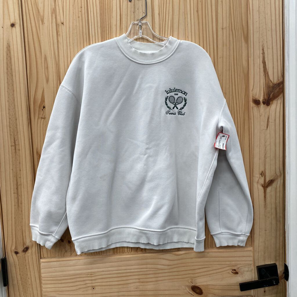 WOMENS LULULEMON TENNIS CLUB SWEATSHIRT S (LIGHT SPOTS)