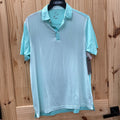 MENS HEAD GOLF AQUA POLO SHIRT M NWT