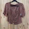 WOMENS FREE PEOPLE BROWN FLORAL TOP S