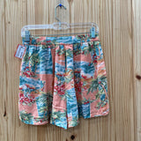 WOMENS AMERICAN EAGLE LT ORANGE FLORAL SHORTS S
