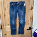 WOMENS SILVER DENIM JEANS 29