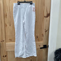 WOMENS HALARA WHITE CASUAL PANTS M