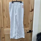 WOMENS HALARA WHITE CASUAL PANTS M