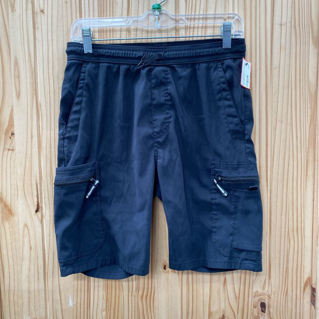 BOYS WRANGLER BLK SHORTS XXL 18
