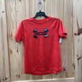 BOYS UNDER ARMOUR BRIGHT CORAL/BLK/GREY YLG 12