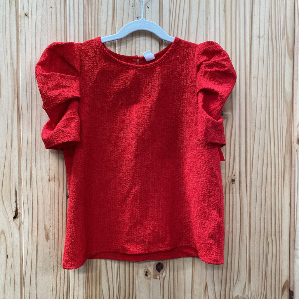 GIRLS SHEIN RED SHIIRT 7
