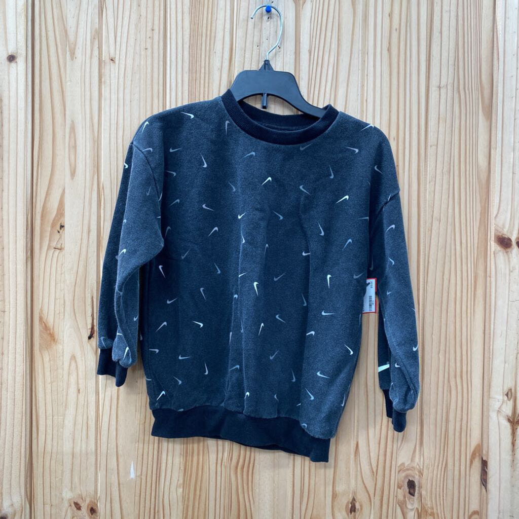NIKE SWEATSHIRT WASHED BLK/GREY/WHITE M 6