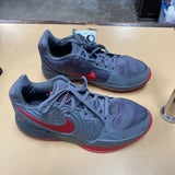 BOYS NIKE MORANT NIKE BASKETBALL SHOES GRAY/RED 6.5Y