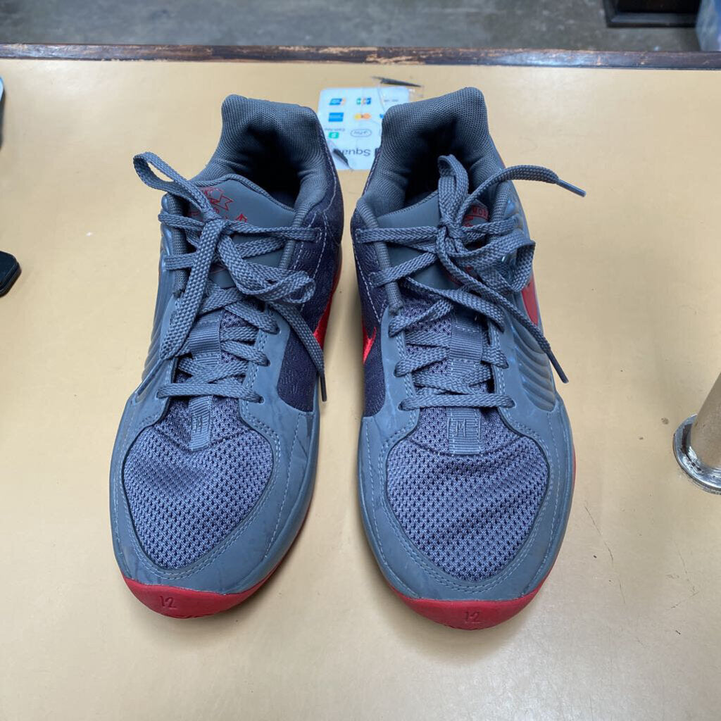 BOYS NIKE MORANT NIKE BASKETBALL SHOES GRAY/RED 6.5Y