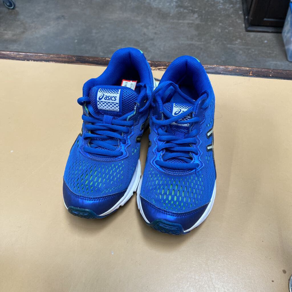 ASICS SHOES ROYAL BLUE/GREY/BLK 3 1/2