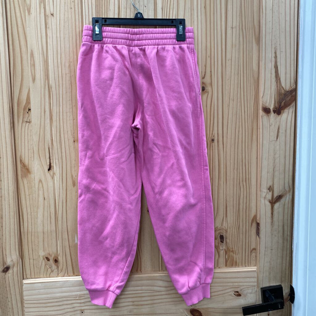 GIRLS NIKE SWEATPANTS DK PINK/WHITE M 10