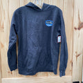 BOYS SALT LIFE CHARCOAL/CYAN HOODIE YLG 12
