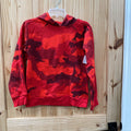 BOYS ADIDAS RED CAMO HOODIE M 10/12