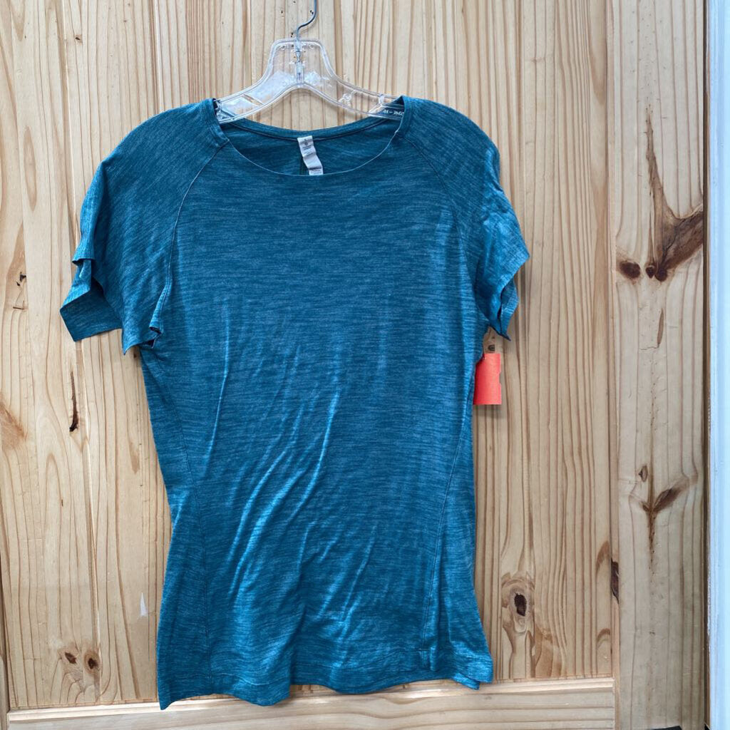 WOMENS LULULEMON DK GREEN SHIRT 8