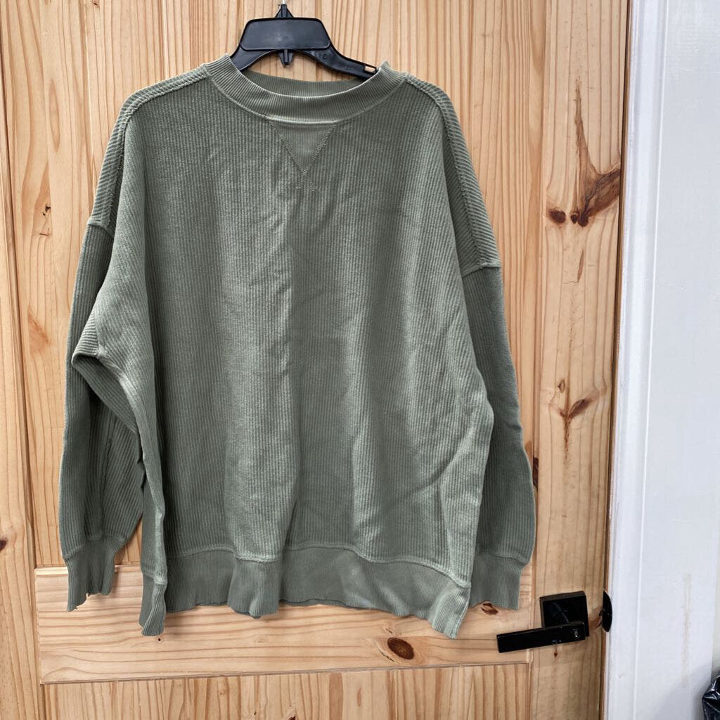 WOMENS AERIE OLIVE GREEN SWEATSHIRT M