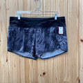 WOMENS LULULEMON BLK/GRAY SHORTS 10