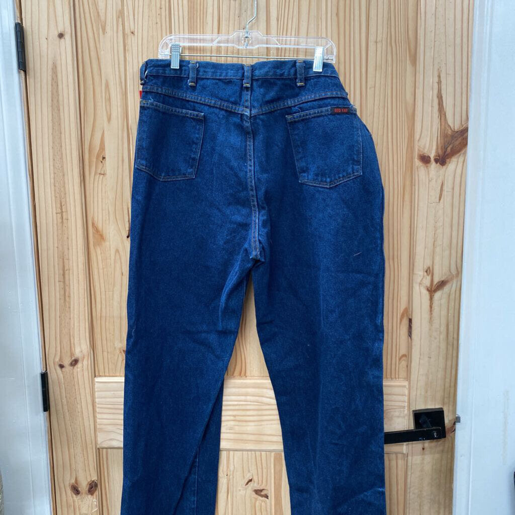 MENS RED KAP DK DENIM JEANS 38X34