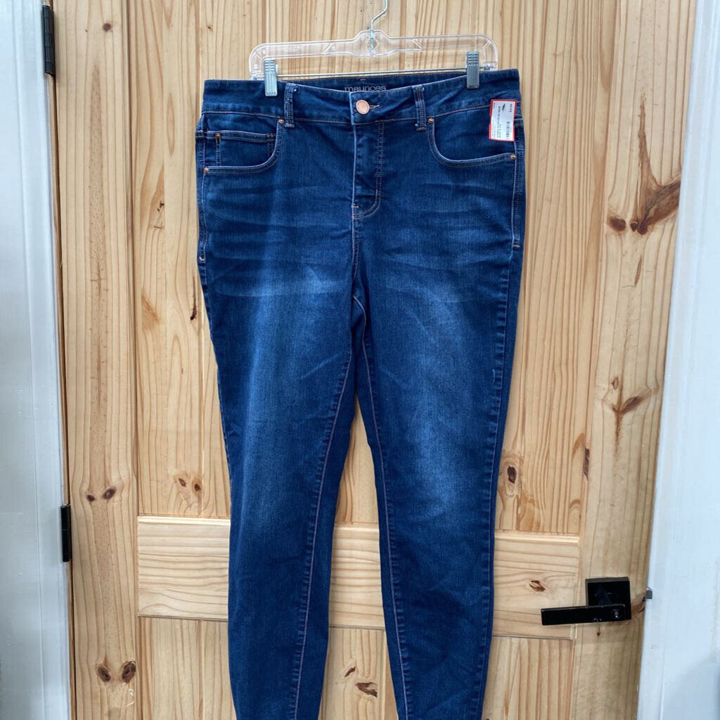 WOMENS MAURICES DK DENIM JEANS 16