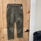 MENS ORIGINAL USE DK GREEN CARGO PANTS S