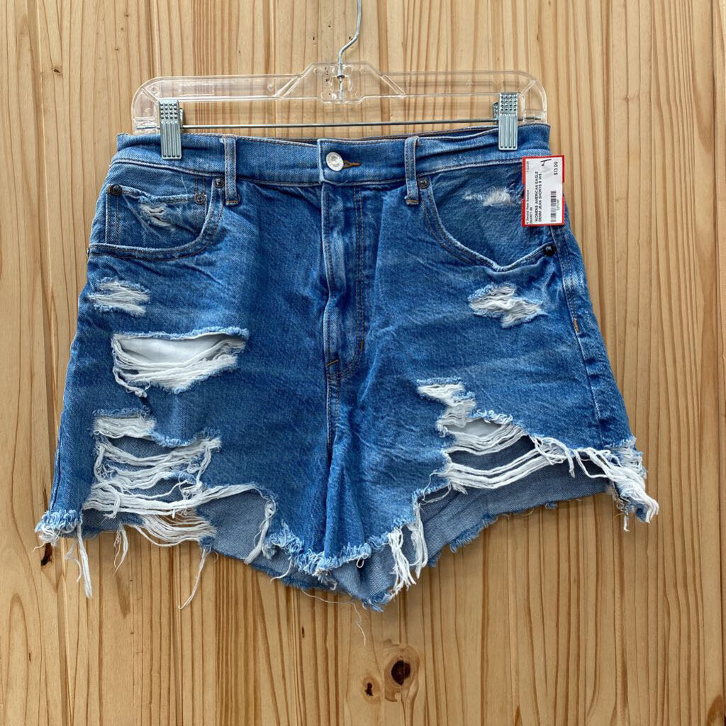 WOMENS AMERICAN EAGLE DENIM JEAN SHORTS 8