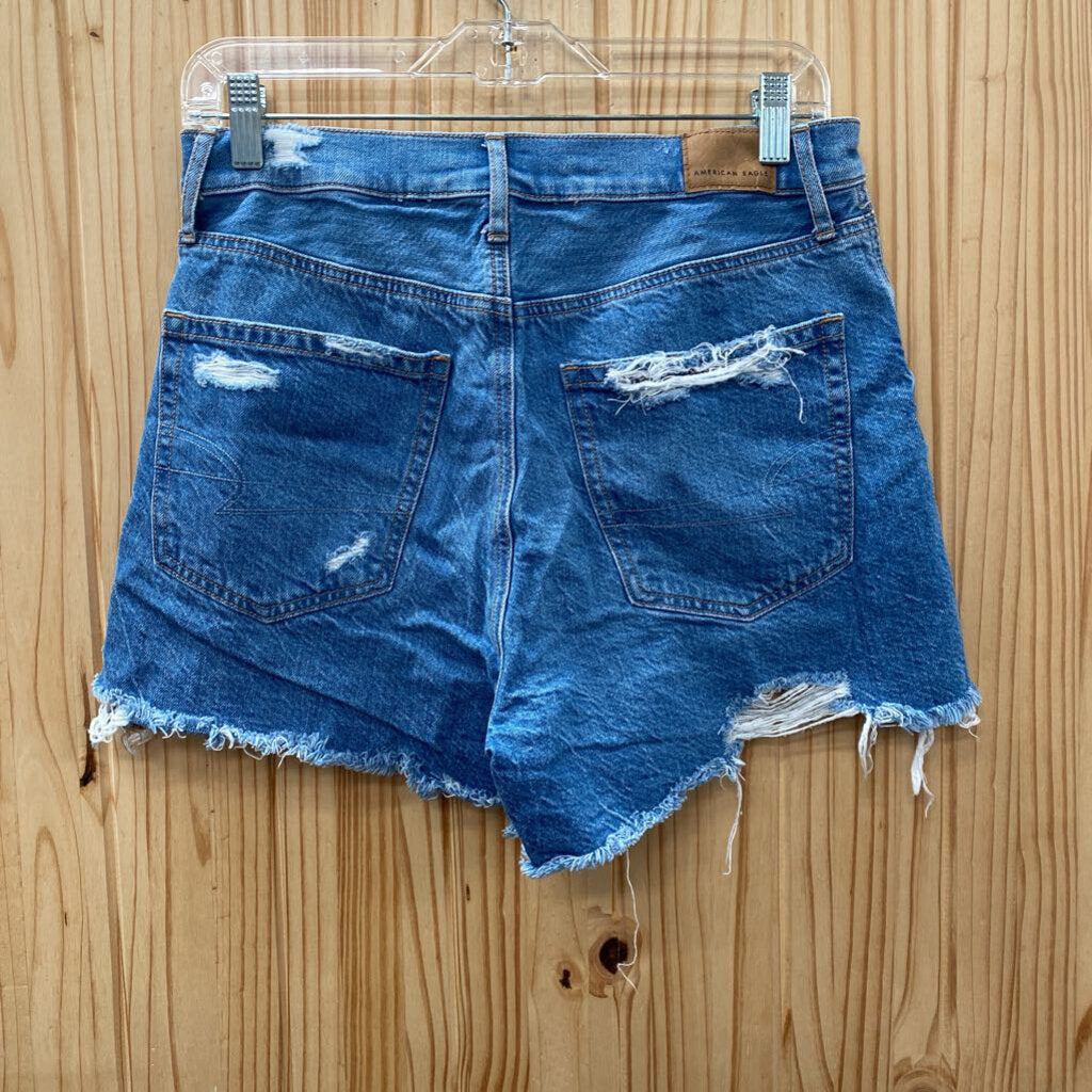 WOMENS AMERICAN EAGLE DENIM JEAN SHORTS 8