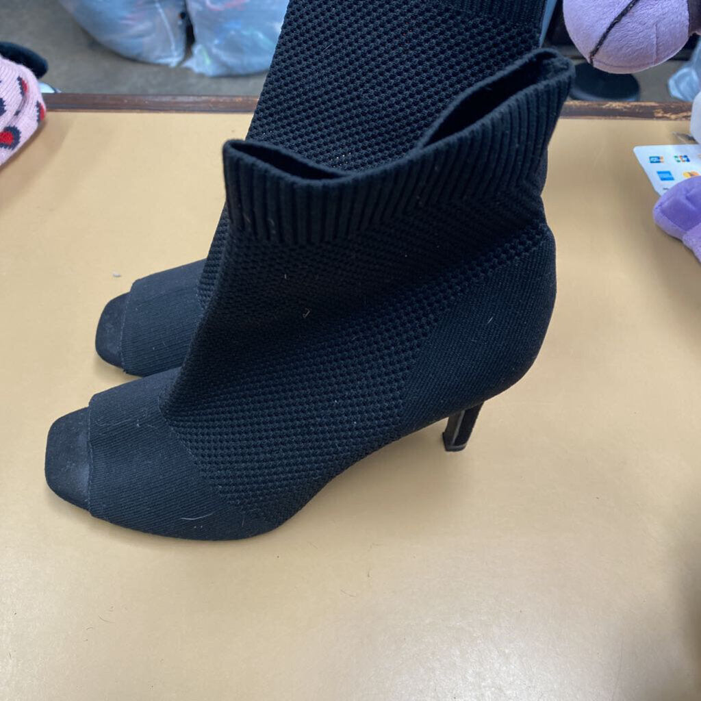 WOMENS MIA BLK HEEL CASUAL SHOES 9