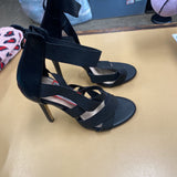 WOMENS BLK STRAPPY HIGH HEELS 9