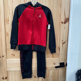 BOYS JORDAN 2PC SET RED/BLK 12