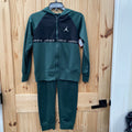 BOYS JORDAN 2PC SET DK GREEN/BLK/WHITE 12 (SMALL SNAG)