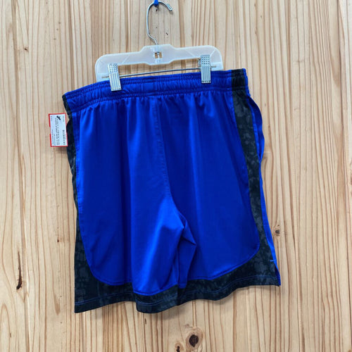 BOYS UNDER ARMOUR SHORTS ROYAL BLUE/BLK YL 12