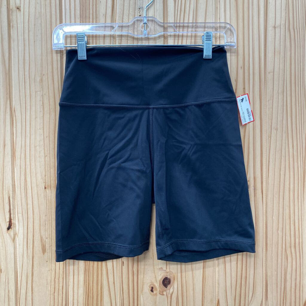 WOMENS CRZ YOGA BLK BIKER SHORTS S