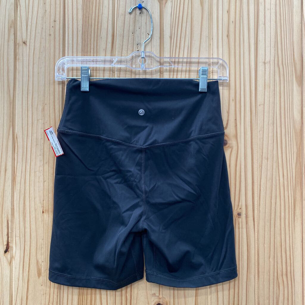 WOMENS CRZ YOGA BLK BIKER SHORTS S