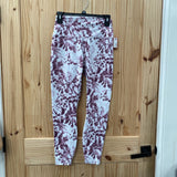 RBX LEGGINGS WINE/WHITE M