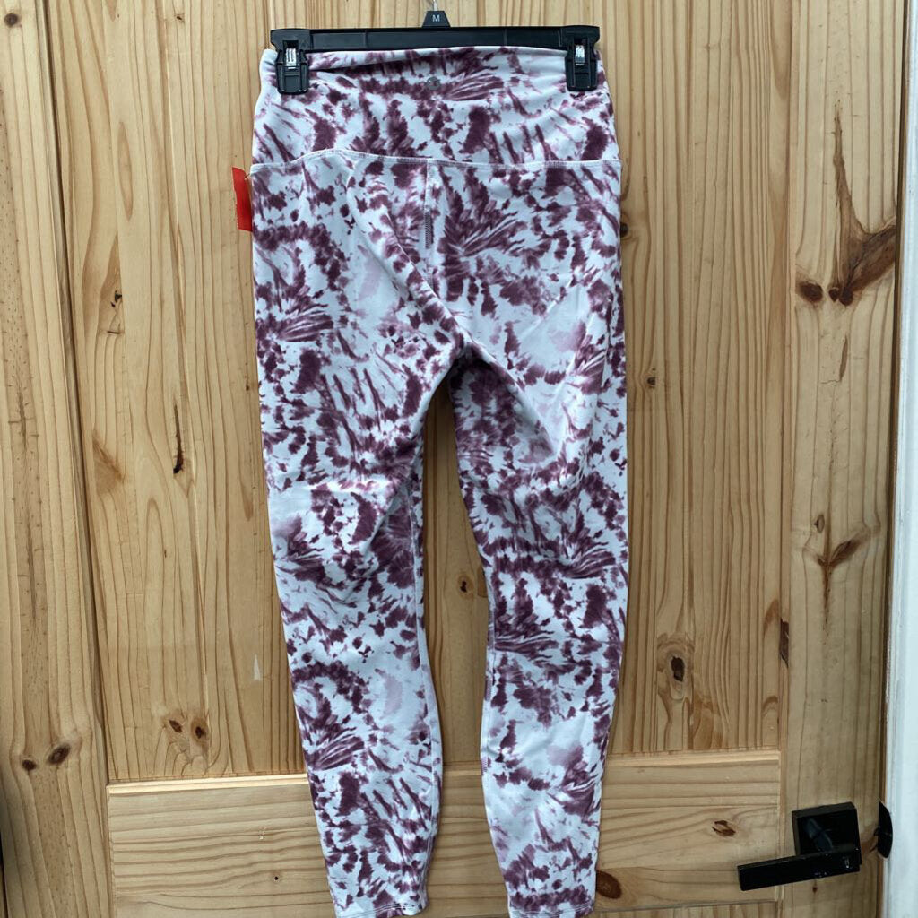 RBX LEGGINGS WINE/WHITE M