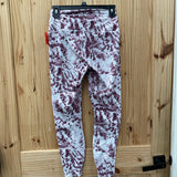 RBX LEGGINGS WINE/WHITE M