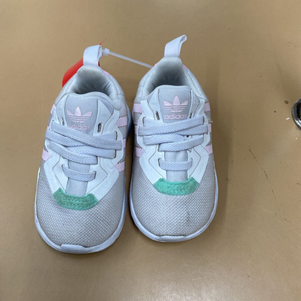 GIRLS ADIDAS MINT/WHITE/PINK 4K