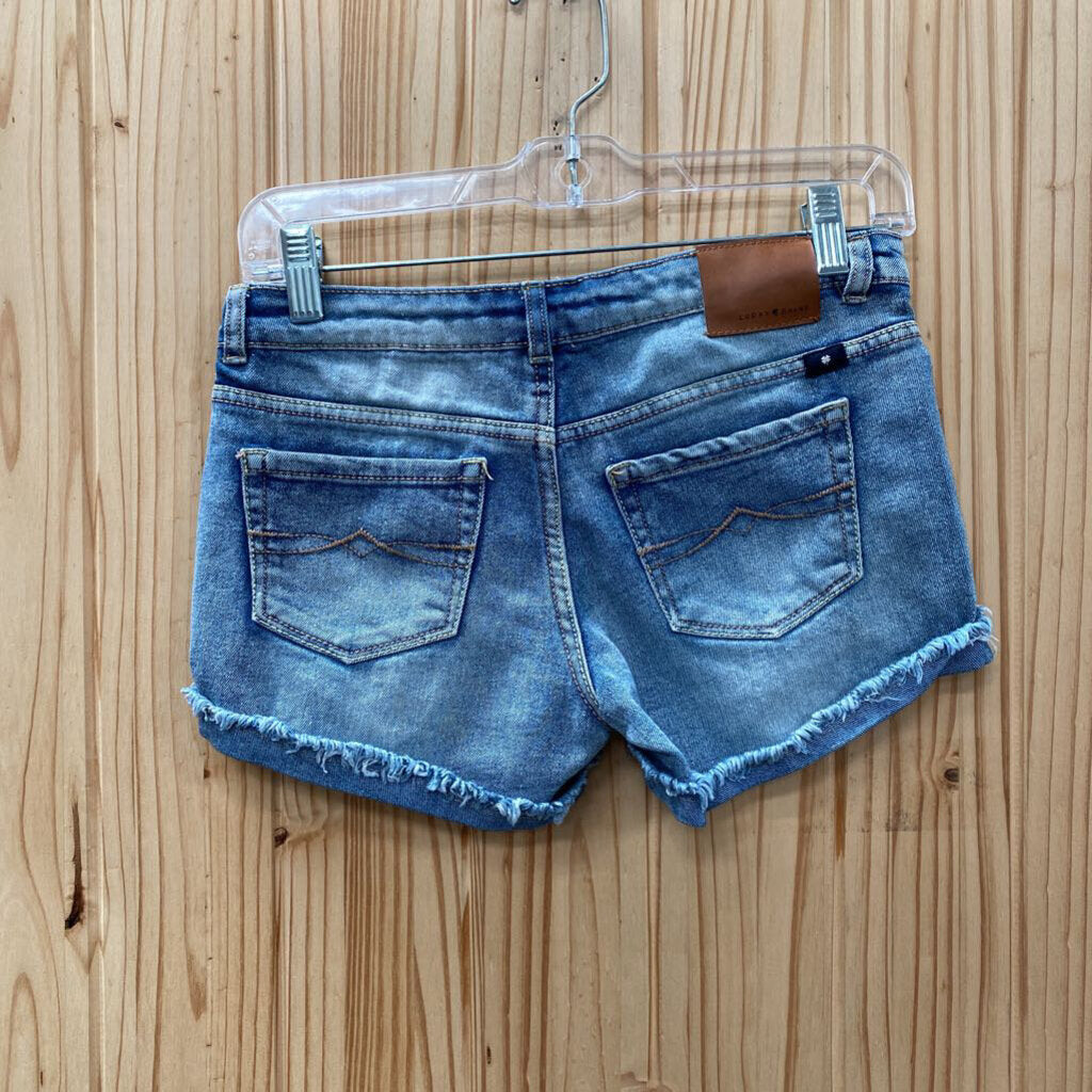 GIRLS LUCKY BRAND DENIM JEAN SHORTS 12