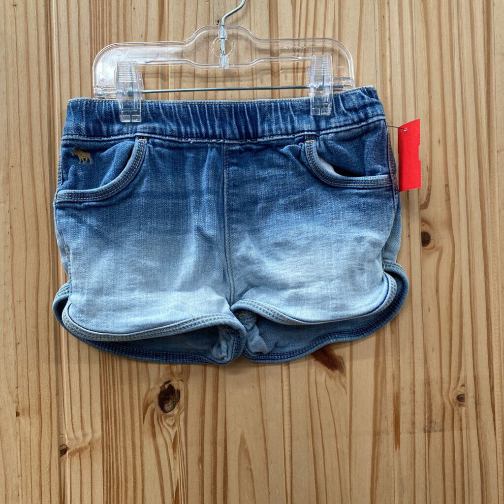 GIRLS ABERCROMBIE KIDS DENIM JEAN SHORTS 3/4