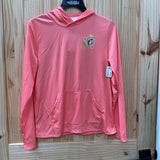 WOMENS BUCEES CORAL LS HOODED SHIRT S