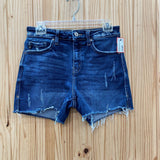 WOMENS KANCAN DK DENIM JEAN SHORTS 27