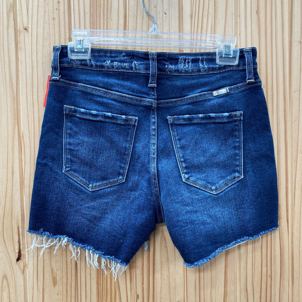 WOMENS KANCAN DK DENIM JEAN SHORTS 27