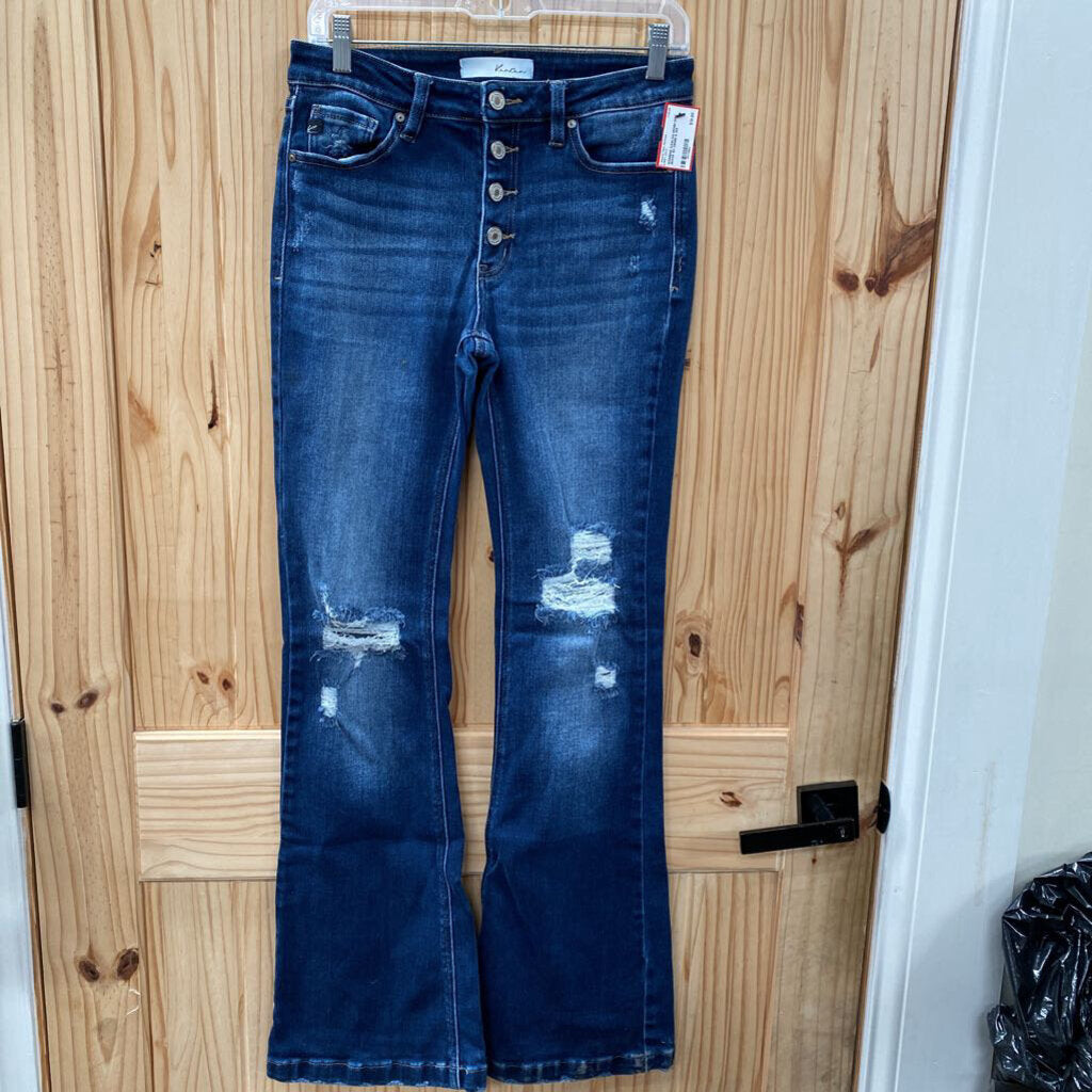 WOMENS KANCAN DENIM DIST. JEANS SK DENIM 9