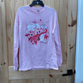 WOMENS BARBIE LS PINK SHIRT M