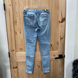 WOMENS AMERICAN EAGLE LT DENIM JEANS 10 X-LONG