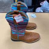 GIRLS TWISTED X BOOTS PURPRLE/CYAN.BROWN 2M