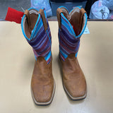GIRLS TWISTED X BOOTS PURPRLE/CYAN.BROWN 2M