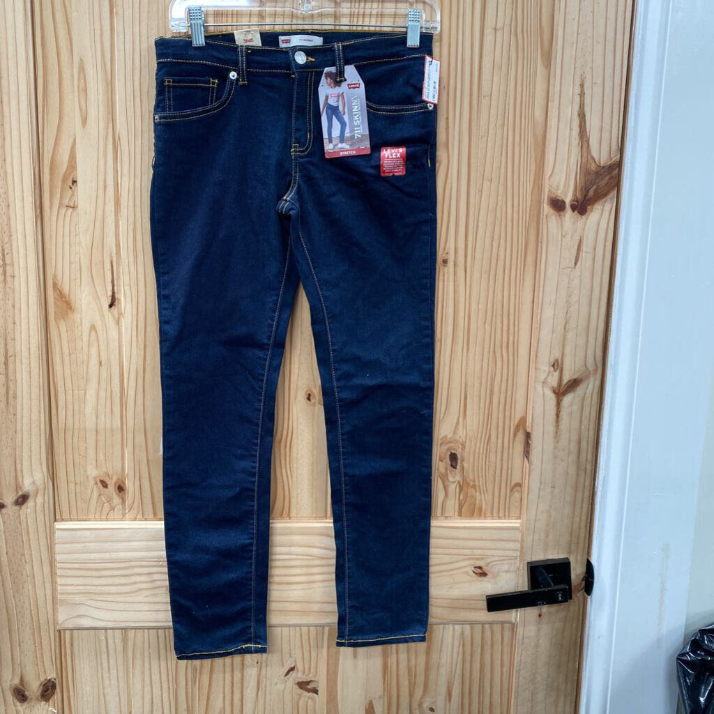 GIRLS LEVIS DK DENIM JEANS 14 REGULAR NWT